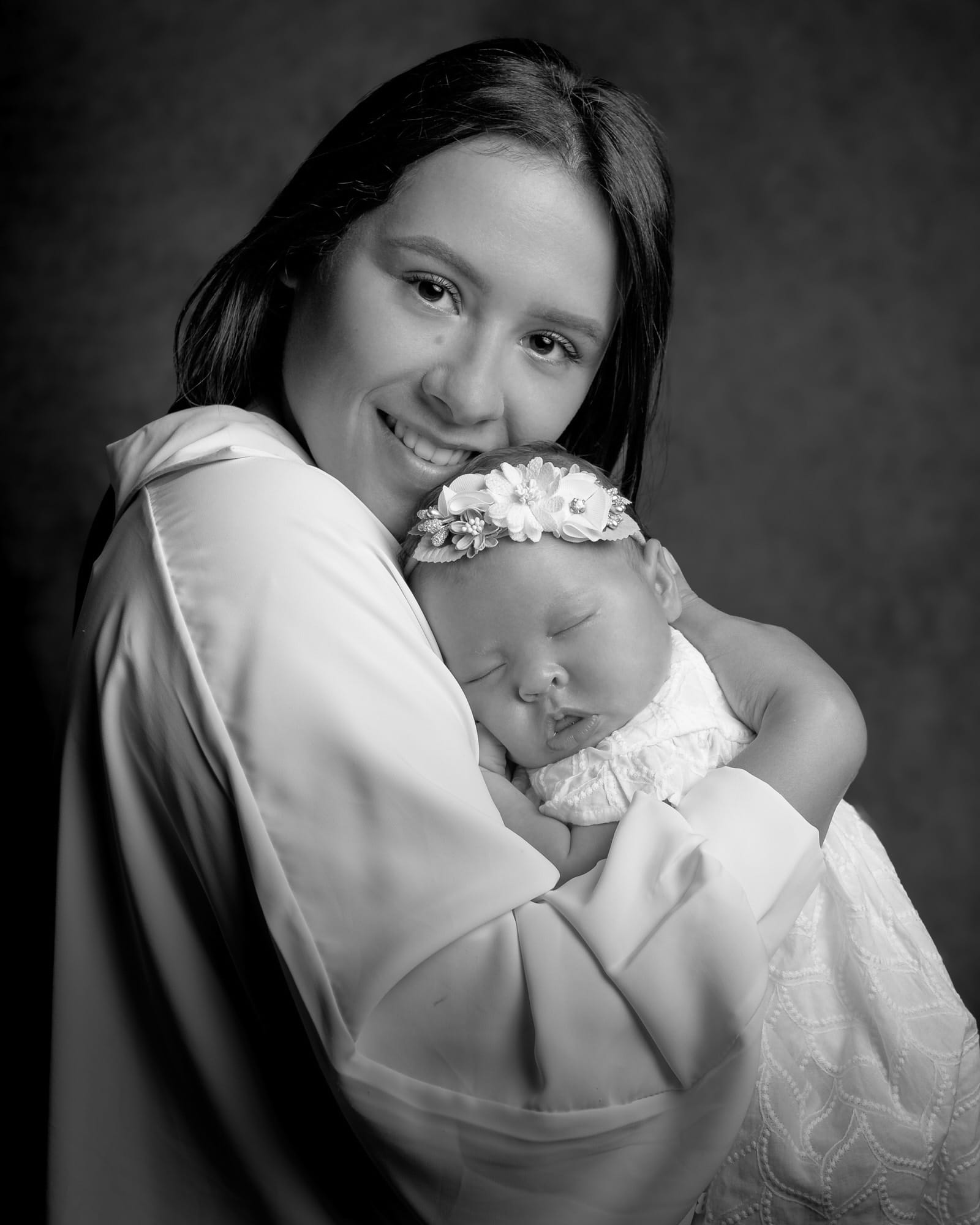 Portrait bébé maman studio photo
